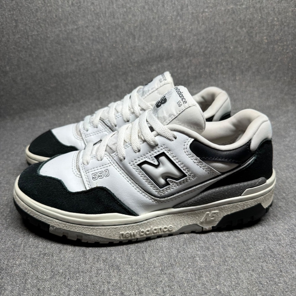 New Balance 550 Kids Shoes Size 7 White Black Panda Sneakers Steetwear